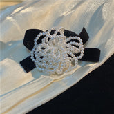 Camellia Velvet Bow Hair Ring